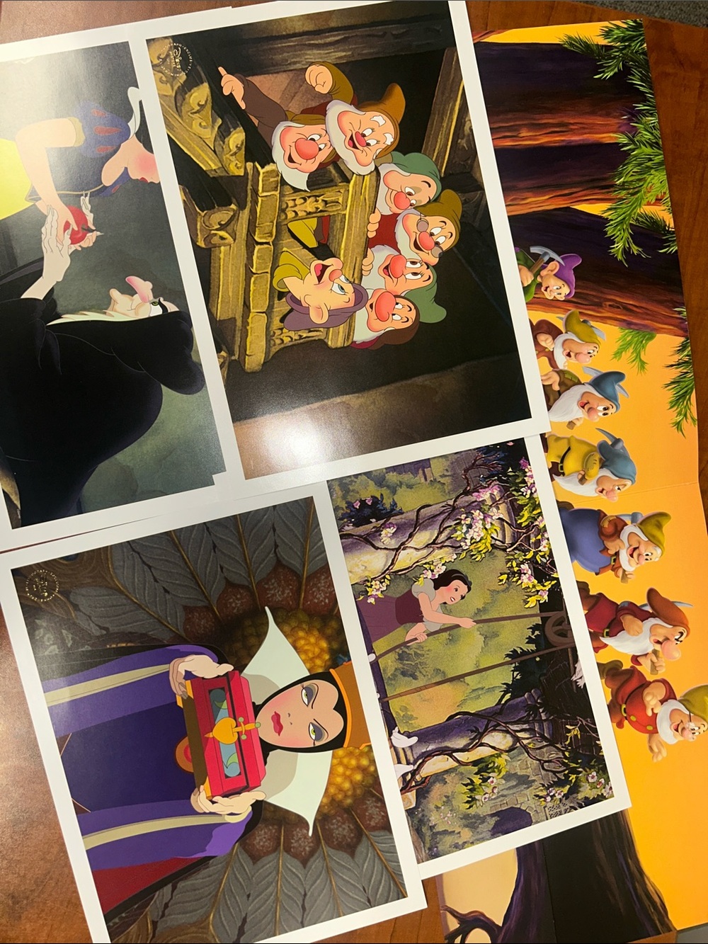 Disney Snow White & Seven Dwarfs Art Print Set the signature collection